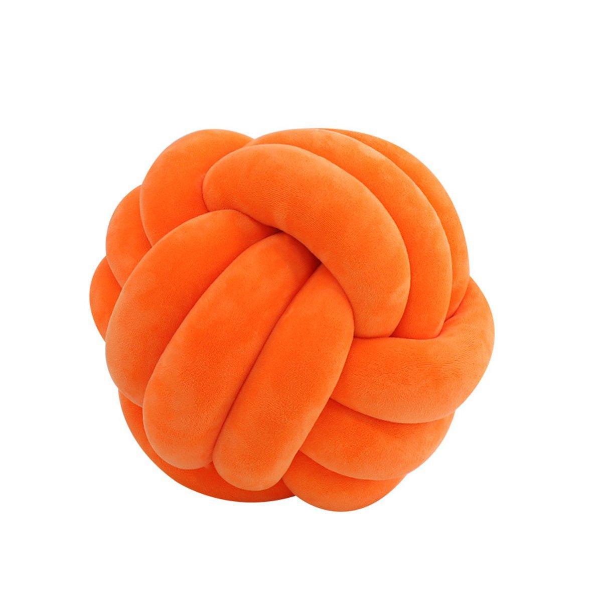 Three-Strand Braided Round Pillow Sofa Cushion Decorative Pillow for Living Room - Cream White
