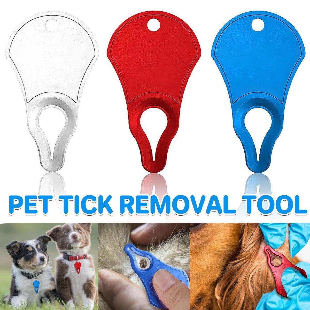 1PC Tick Removal Tool Pet Dog Lice Clip Cat Flea Removal Tool Tick Remover Tool - Blue