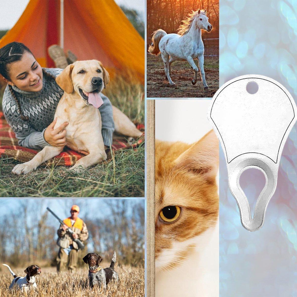 1PC Tick Removal Tool Pet Dog Lice Clip Cat Flea Removal Tool Tick Remover Tool - Blue