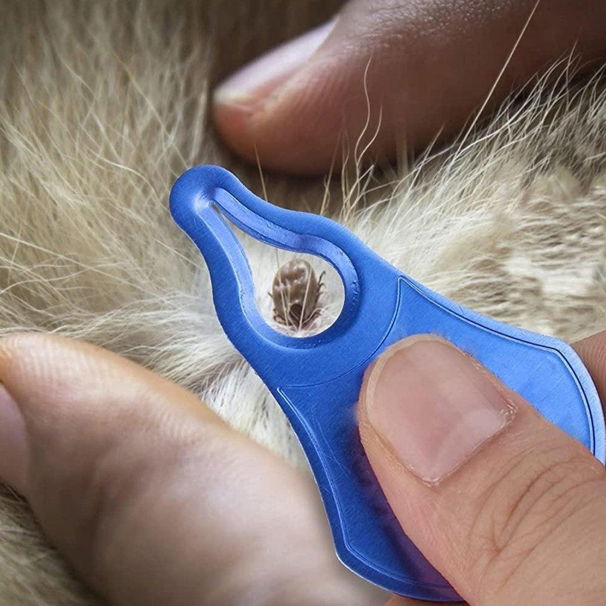 1PC Tick Removal Tool Pet Dog Lice Clip Cat Flea Removal Tool Tick Remover Tool - Silver