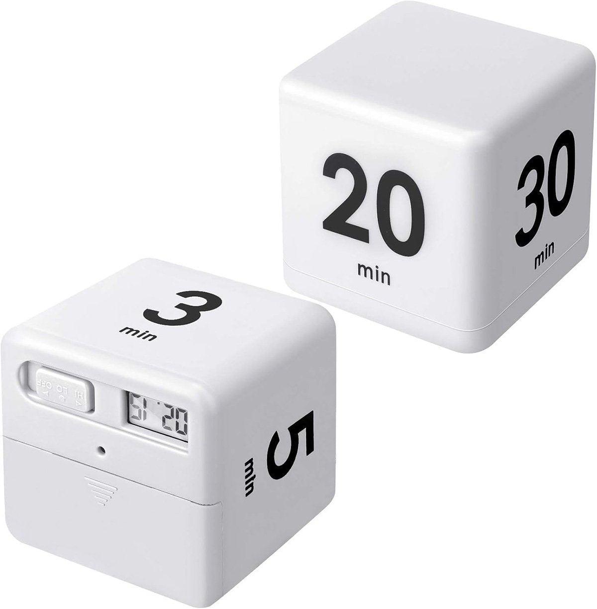 Cubic Timer for Students Time Management Study Exercise Reminder Tool Adjustable - 25-5-45-15