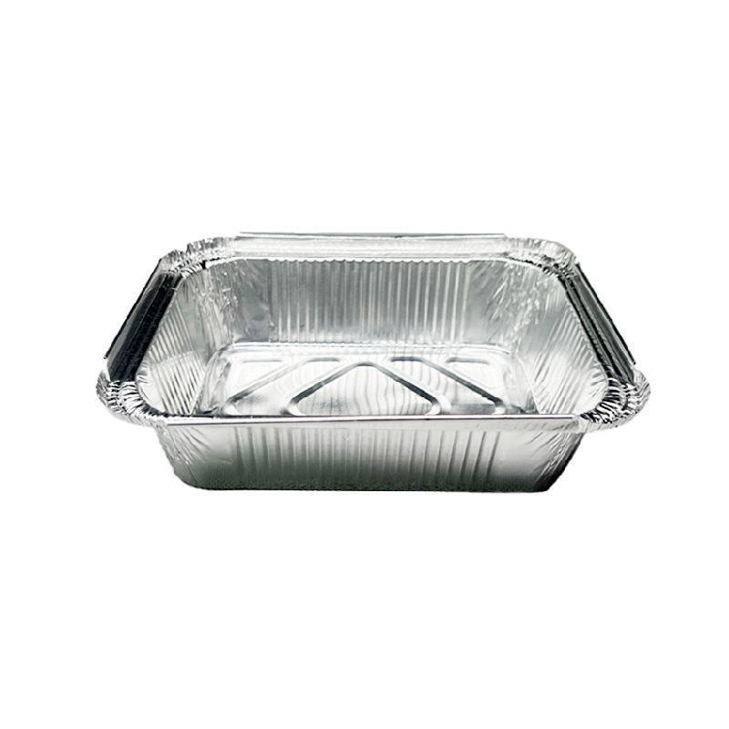 125PCS Disposable Quadrate Tin Foil Pans Oven Grill Safe Non-Stick Baking Trays - 125pcs-700ml