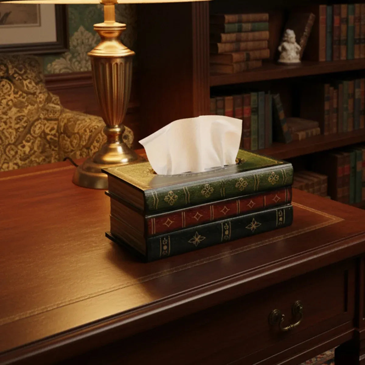 Book-Shaped Tissue Box 25.5 x 14.5 x 10 cm - 1 Piece