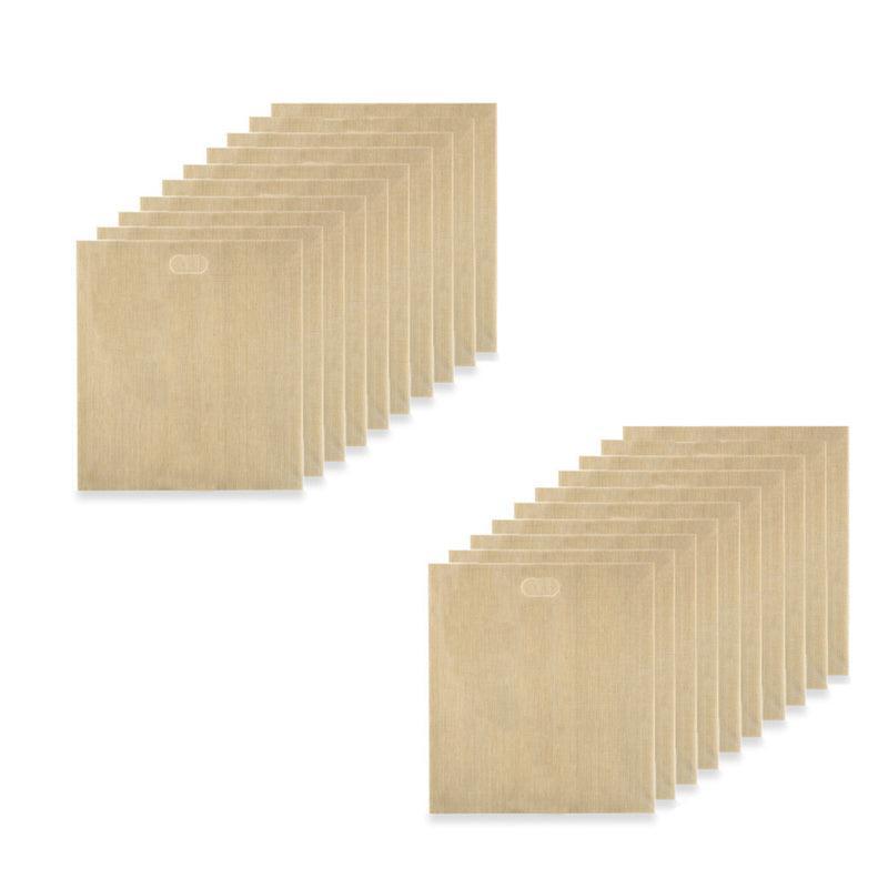 10-50Pcs Reusable Gluten-Free Toaster Bags for Sandwich Toasting - 10PCS