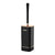 Wall Mounted Toilet Brush Holder Set Bathroom Cleaning Brush for Home Restroom - Black