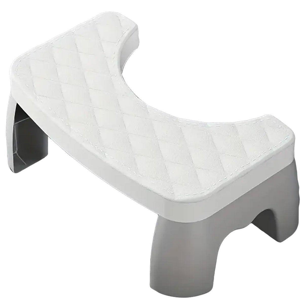 Toilet Stool Anti-Slip Bathroom Footstool for Home Use with Stable Support Design - Black