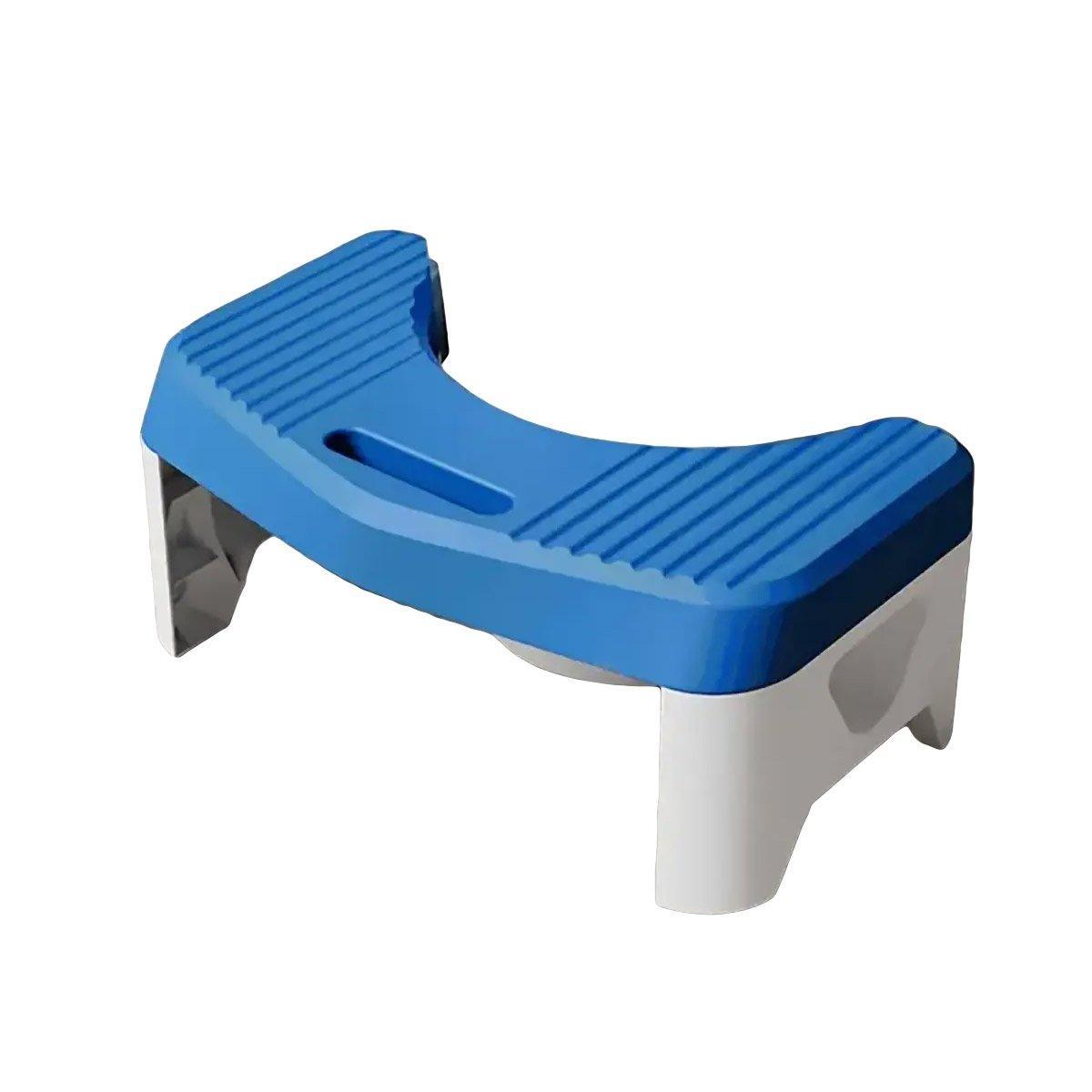 Thickened Toilet Squatting Stool Bathroom Footstool Household Restroom Pad - Blue