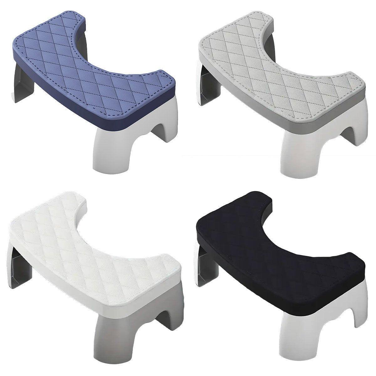 Toilet Stool Anti-Slip Bathroom Footstool for Home Use with Stable Support Design - Blue