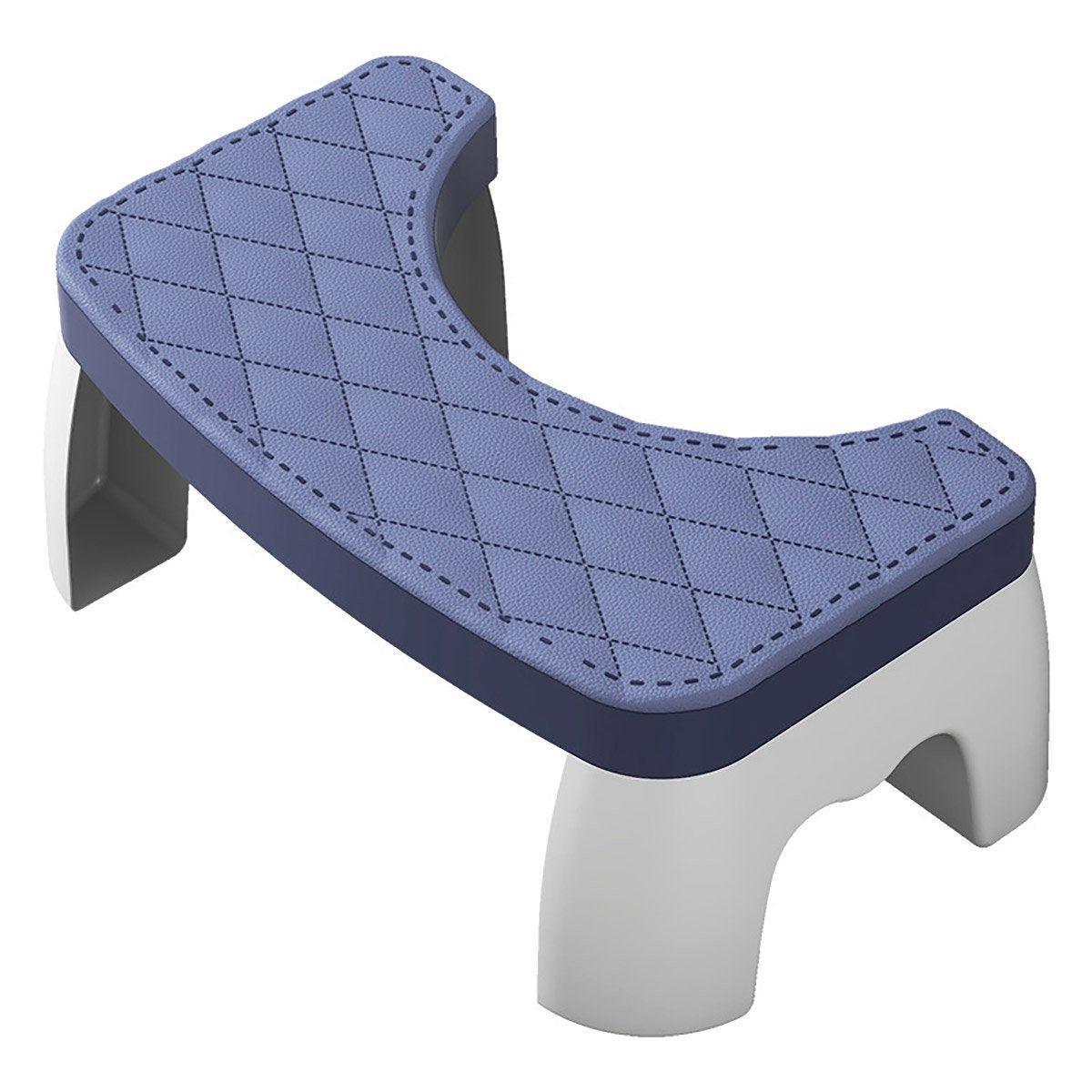 Toilet Stool Anti-Slip Bathroom Footstool for Home Use with Stable Support Design - Blue
