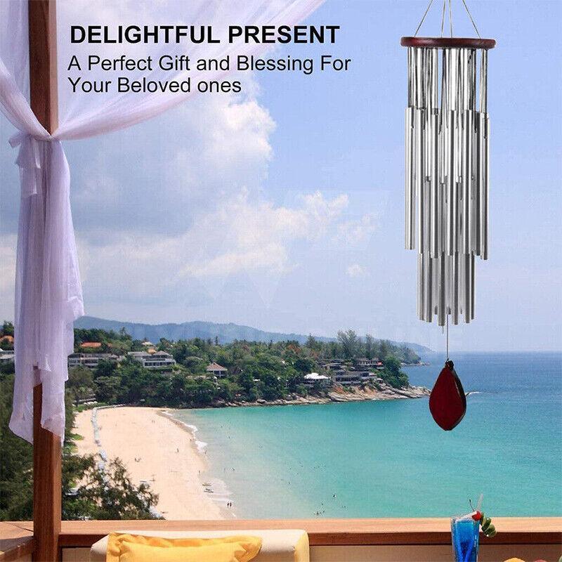 Large Deep Tone Windchime Chapel Bell Wind Chimes Outdoor Garden Home Decor Au - 6 Tubes