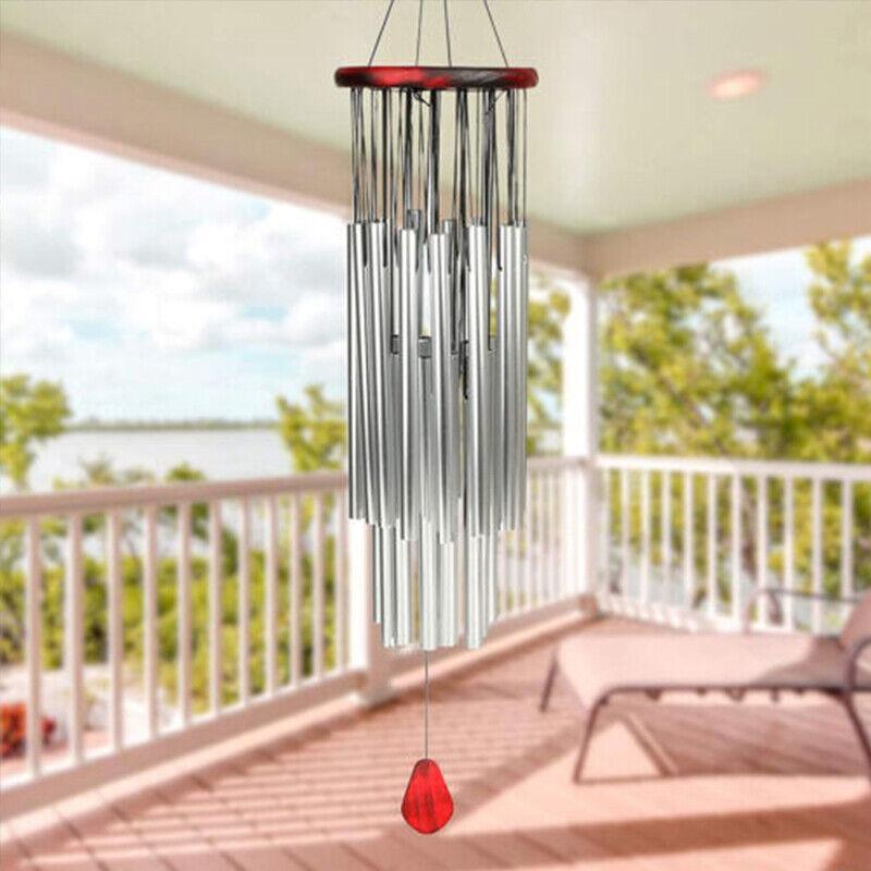 Large Deep Tone Windchime Chapel Bell Wind Chimes Outdoor Garden Home Decor Au - 6 Tubes