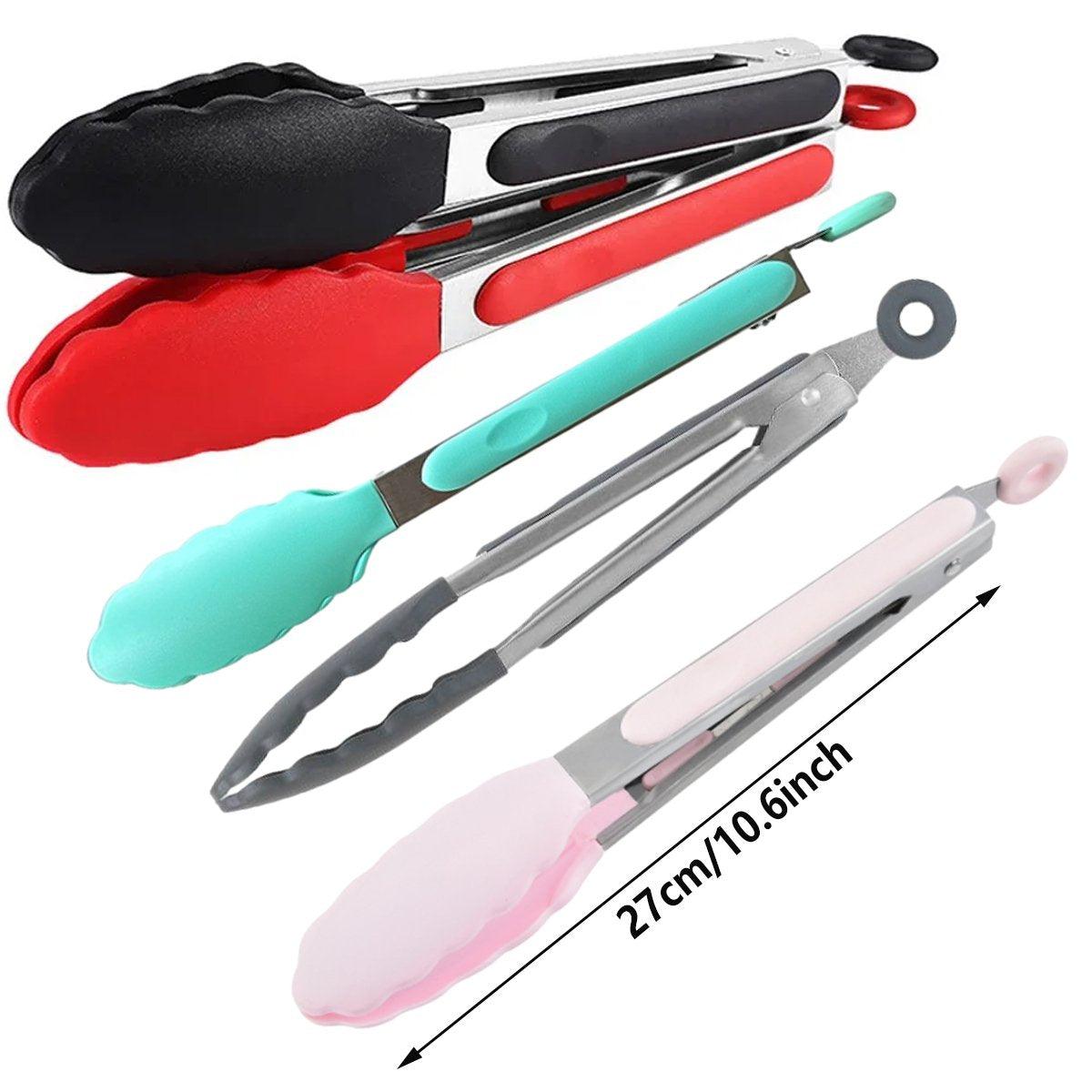 5pcs Kitchen Food Clamps Scalding Resistant Barbecue Tongs Cooking Clamp Set