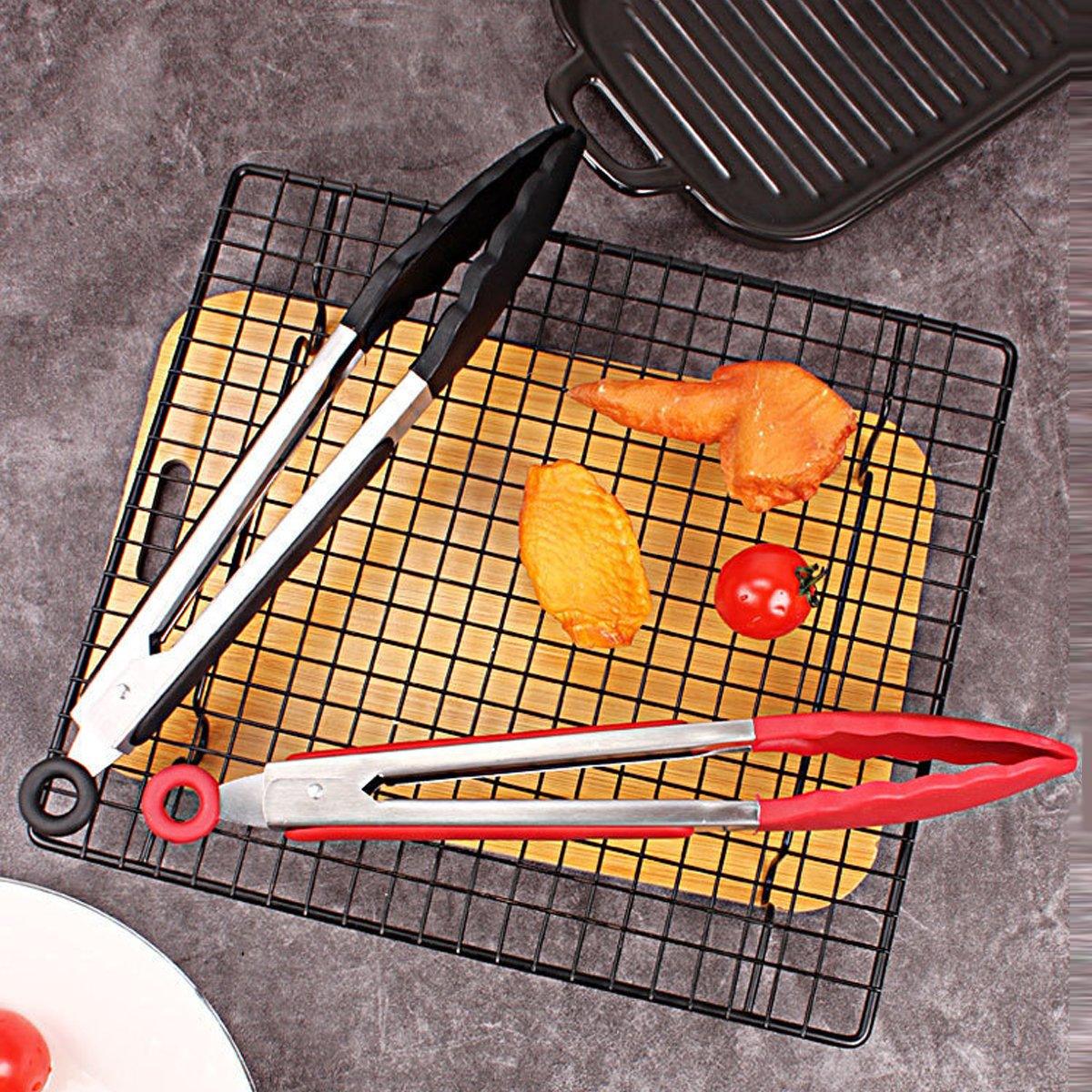 5pcs Kitchen Food Clamps Scalding Resistant Barbecue Tongs Cooking Clamp Set