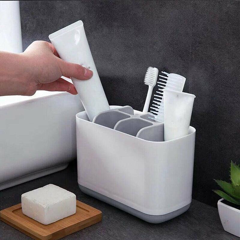 Electric Toothbrush Holder Bathroom Caddy Storage Large Multifunction Organizer - Green