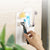 Silicone Shower Toothbrush Holder Bathroom Storage Rack for Razor and Toothpaste - Black