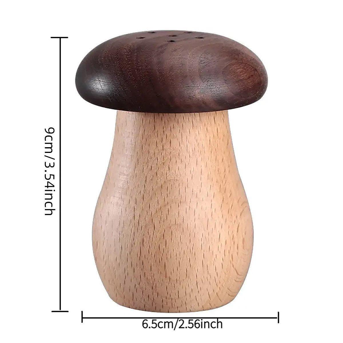 Solid Wood Toothpick Holder Black Walnut Beech Cute Mushroom Toothpick Box