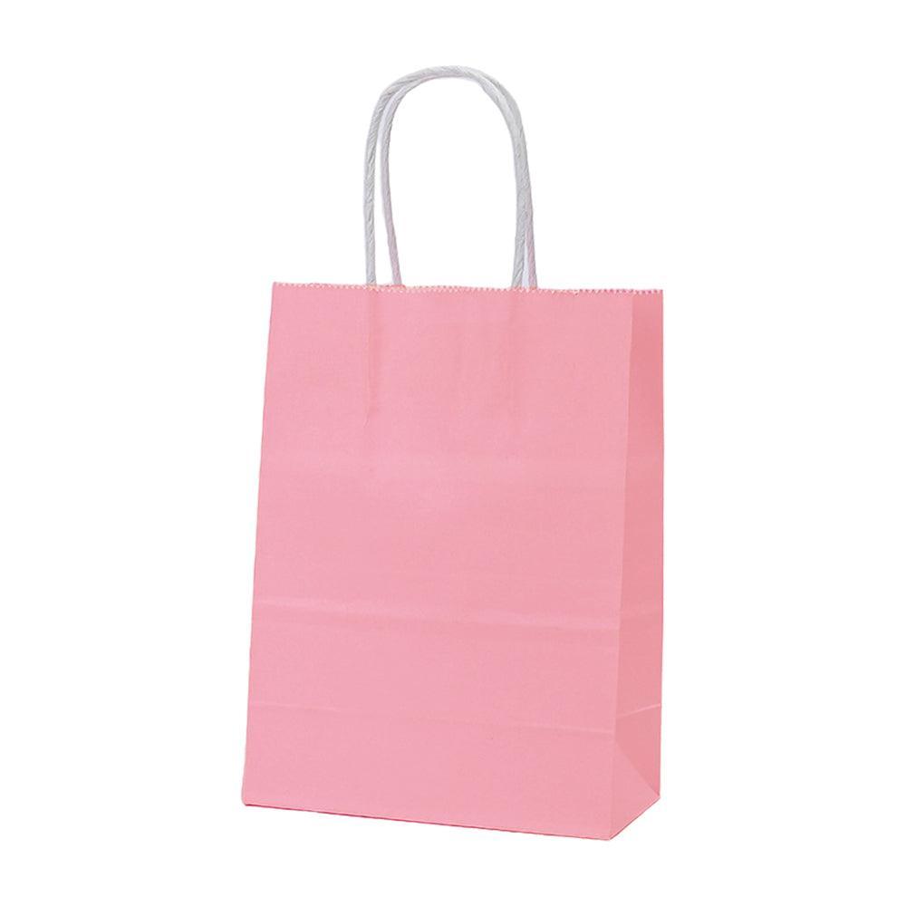 20pcs Small Kraft Paper Gift Bags with Handles for Shopping Party Favour - Red