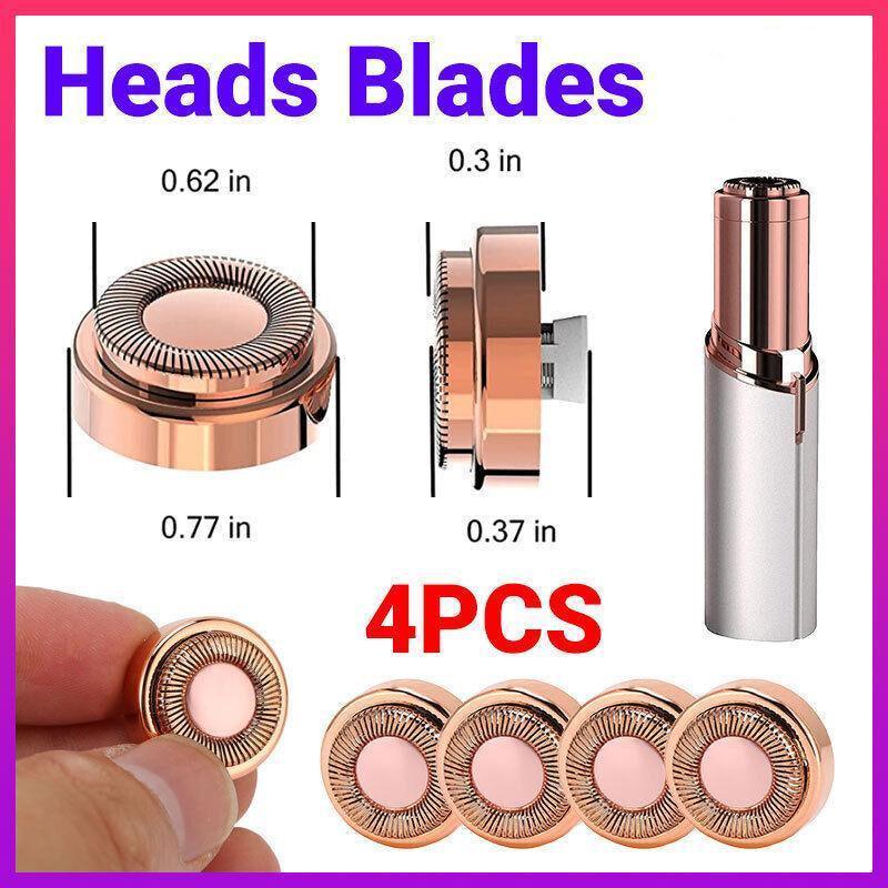 4Pcs For Gen1 Flawless Touch Facial Clean Hair Remover Replacement Heads Blades