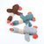 Squeaky Dog Toys Puppy Pet Chew Rope Squeaker Crinkle Rope Plush Toy Teething Au - Brown Dog