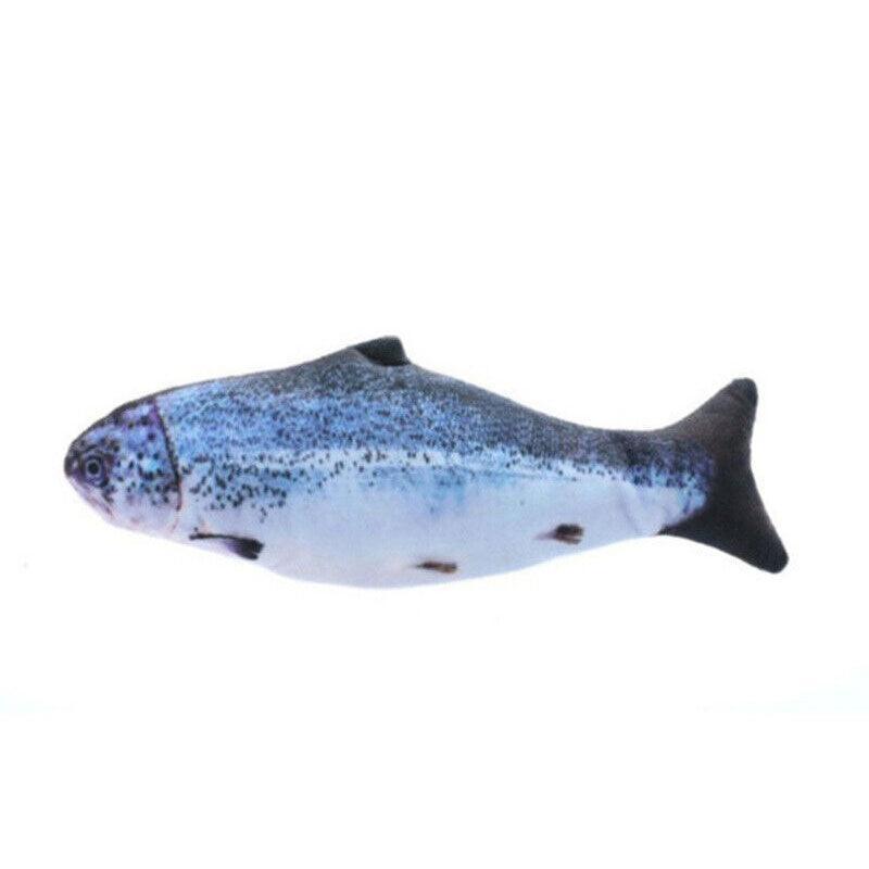 Electric Dancing Fish Kicker Cat Toy Wagging Realistic Moves Usb Rechargeable Au - Grass Carp