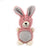 Squeaky Dog Toys Puppy Pet Chew Rope Squeaker Crinkle Rope Plush Toy Teething Au - White Donkey