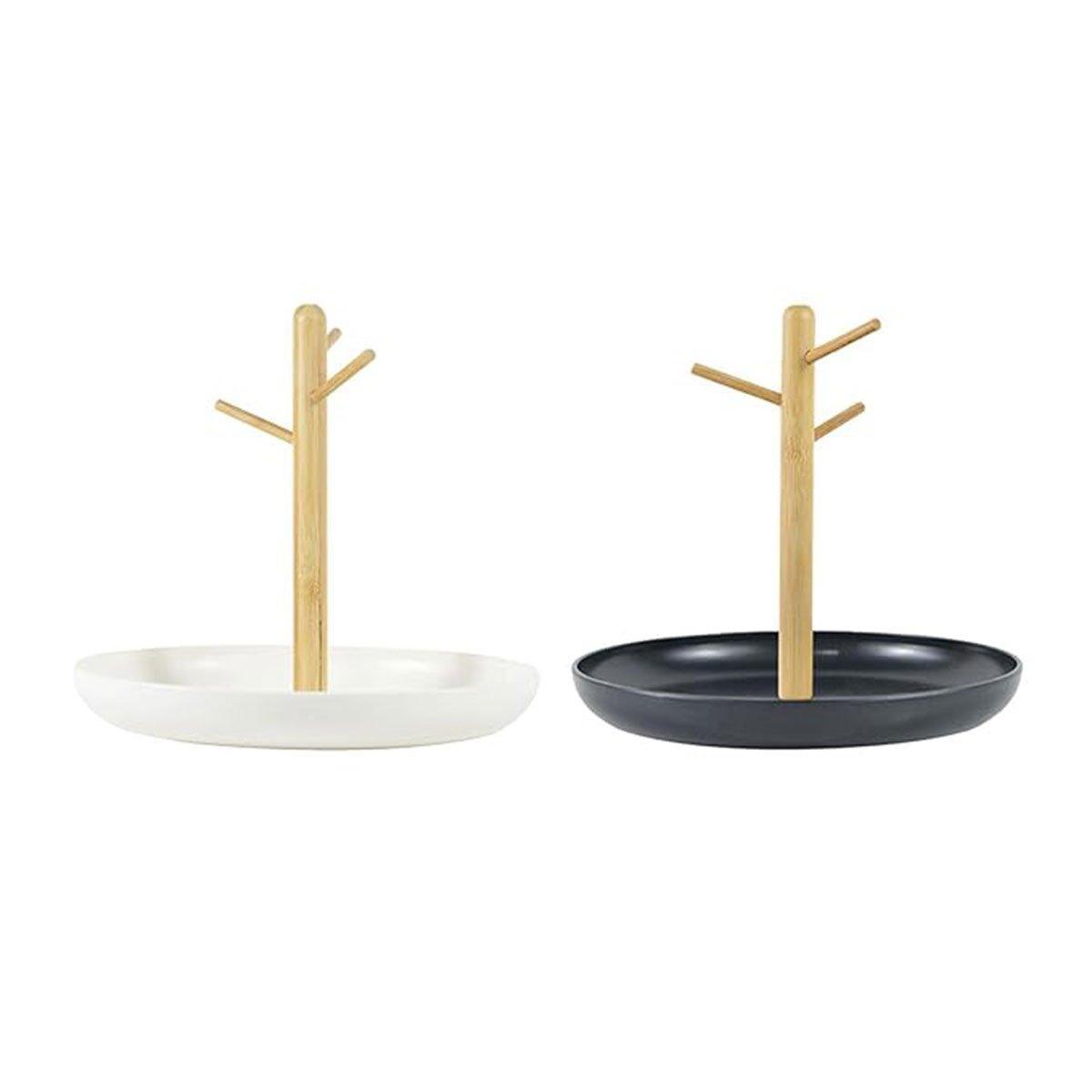 Branch Tray Desktop Storage Organizer Key Holder Rack for Living Room Entryway - White