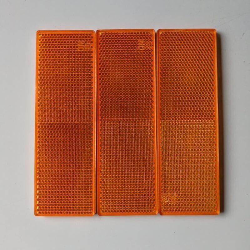 6 X Red Amber White Trailer Reflectors 15 X 5 Cm Self Adhesive Reflector Caravan
