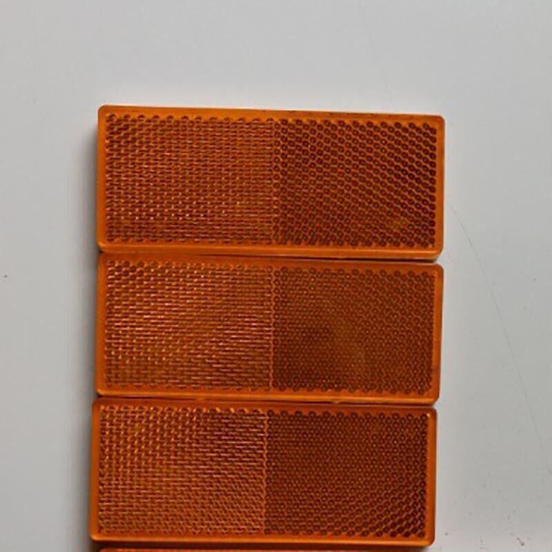 6 X Red Amber White Trailer Reflectors 15 X 5 Cm Self Adhesive Reflector Caravan