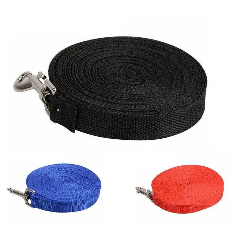 50Ft/15M Long Dog Lead Pet Puppy Leash Training Obedience Recall Walk Tracking - Red