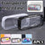 8PCS Waterproof Transparent Zipper Pencil Case Cosmetic Stationery Organizer Bag