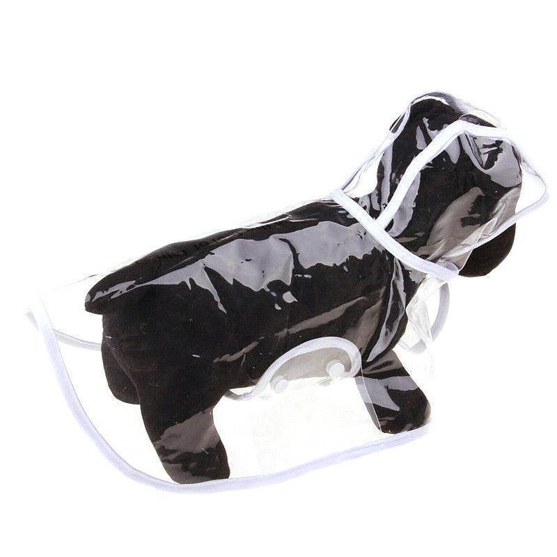 Puppy Waterproof Pet Dog Raincoat Jacket Clothes Vest Rain Coat Outdoor Hoodies White - M