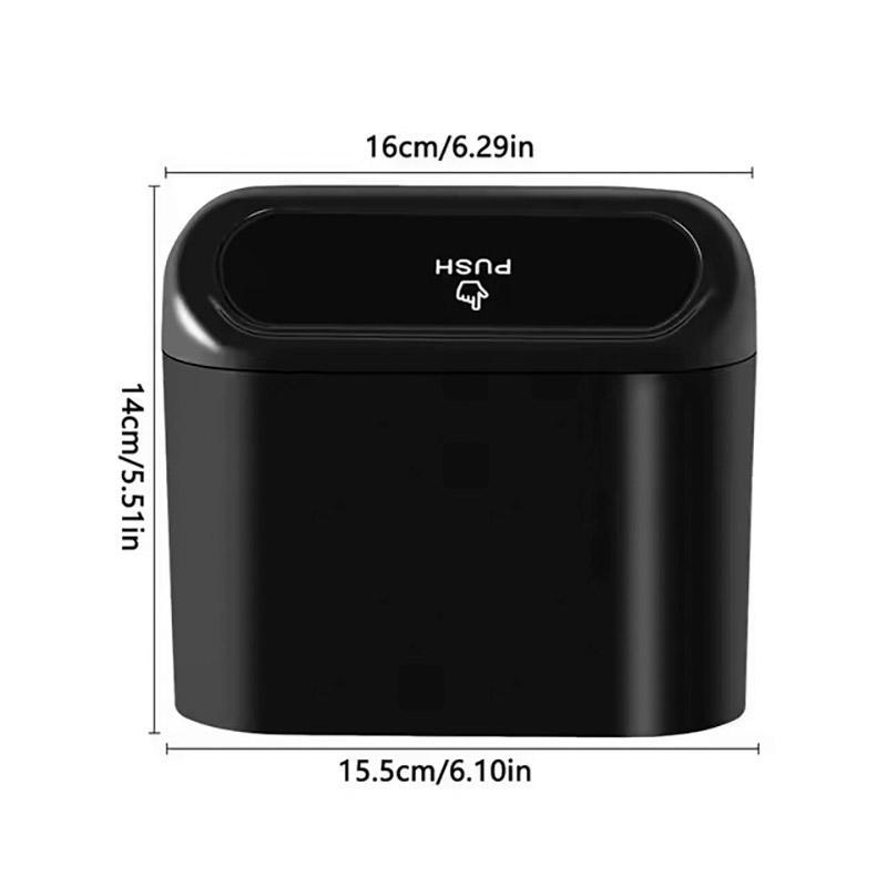 Car Wastebasket Door Mounted Multifunctional Storage Box Trash Bin Organizer - Pink