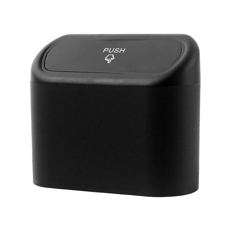 Car Wastebasket Door Mounted Multifunctional Storage Box Trash Bin Organizer - Pink