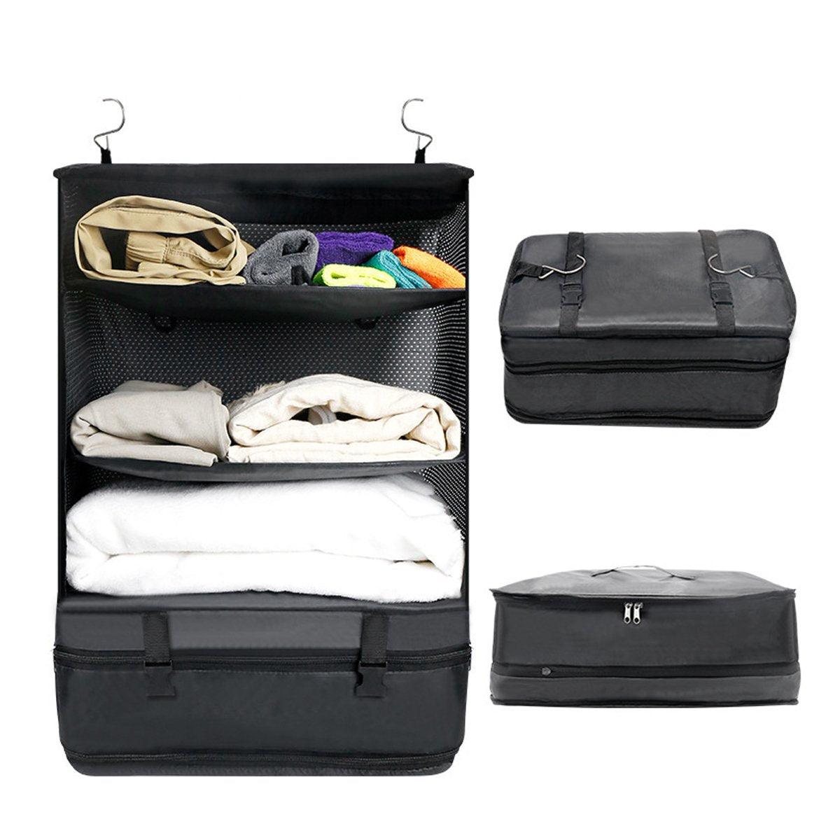 Foldable Clothes Organizer Wardrobe Hanging Storage Bag Convenient Space Saver