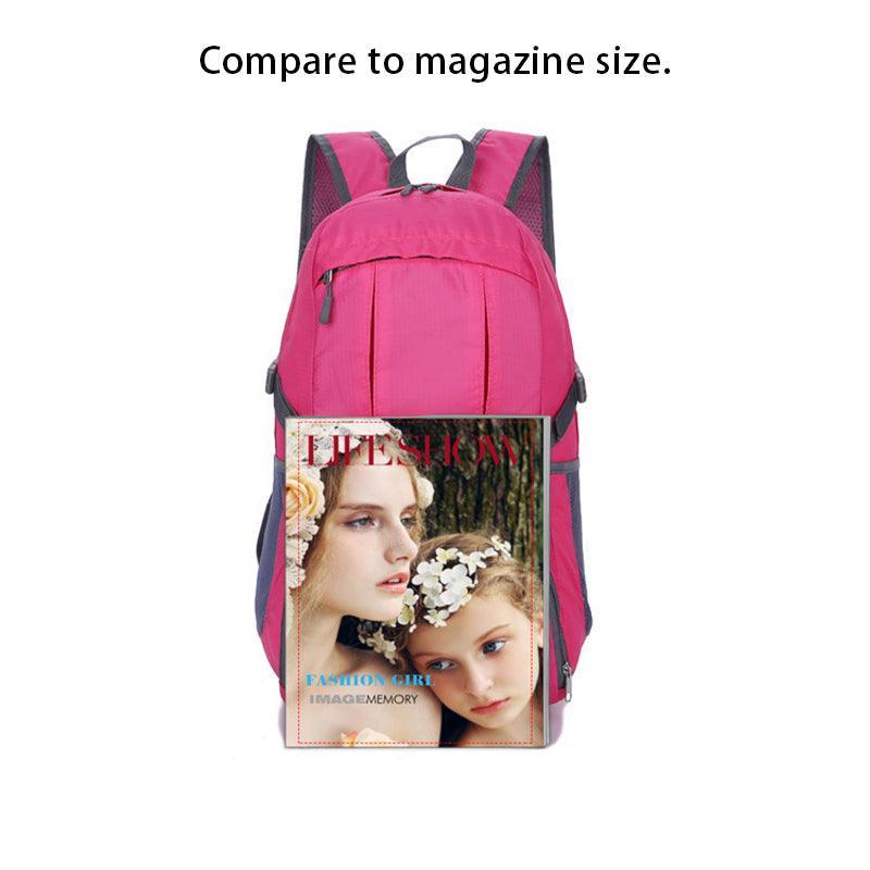 35L Light Foldable Waterproof Outdoor Sports Backpack Camping Hiking Travel Bag - Purple