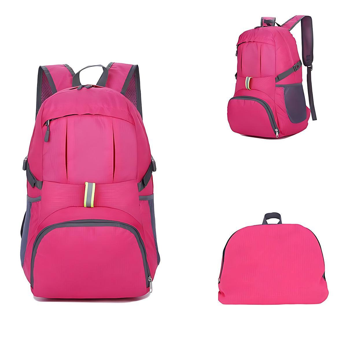 35L Light Foldable Waterproof Outdoor Sports Backpack Camping Hiking Travel Bag - Purple