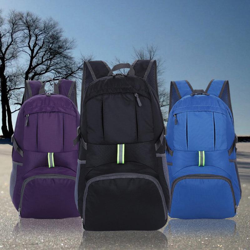 35L Light Foldable Waterproof Outdoor Sports Backpack Camping Hiking Travel Bag - Rose Red
