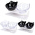 Double Cat Bowl Pet Bowls Stand Dog Elevated Feeder Food Water Raised Lifted Au - Transparency+Transparency