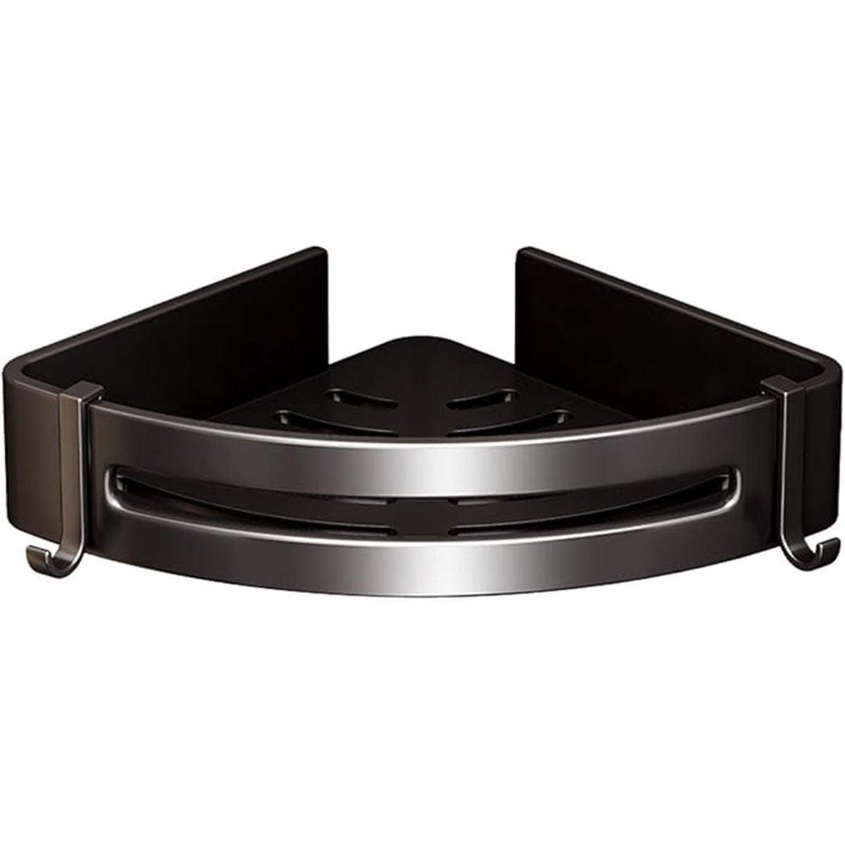 Single Tier Triangle Bathroom Shower Shelf Organizer Rack Wall Mounted Storage