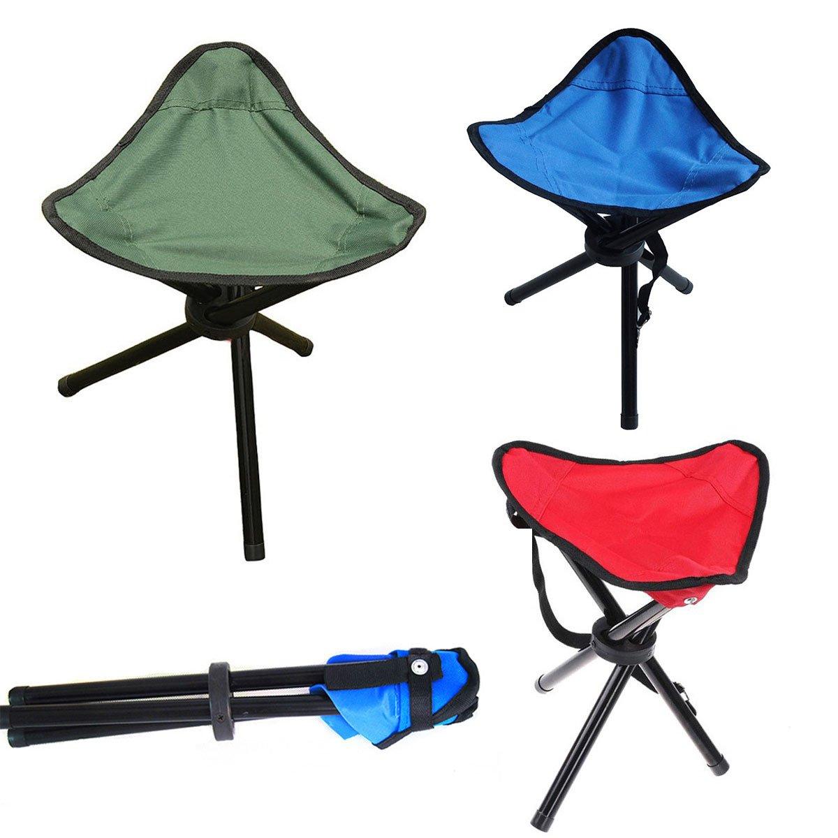 Folding Portable Beach Chair Fishing Stool Outdoor Lightweight Camping Chair - Green
