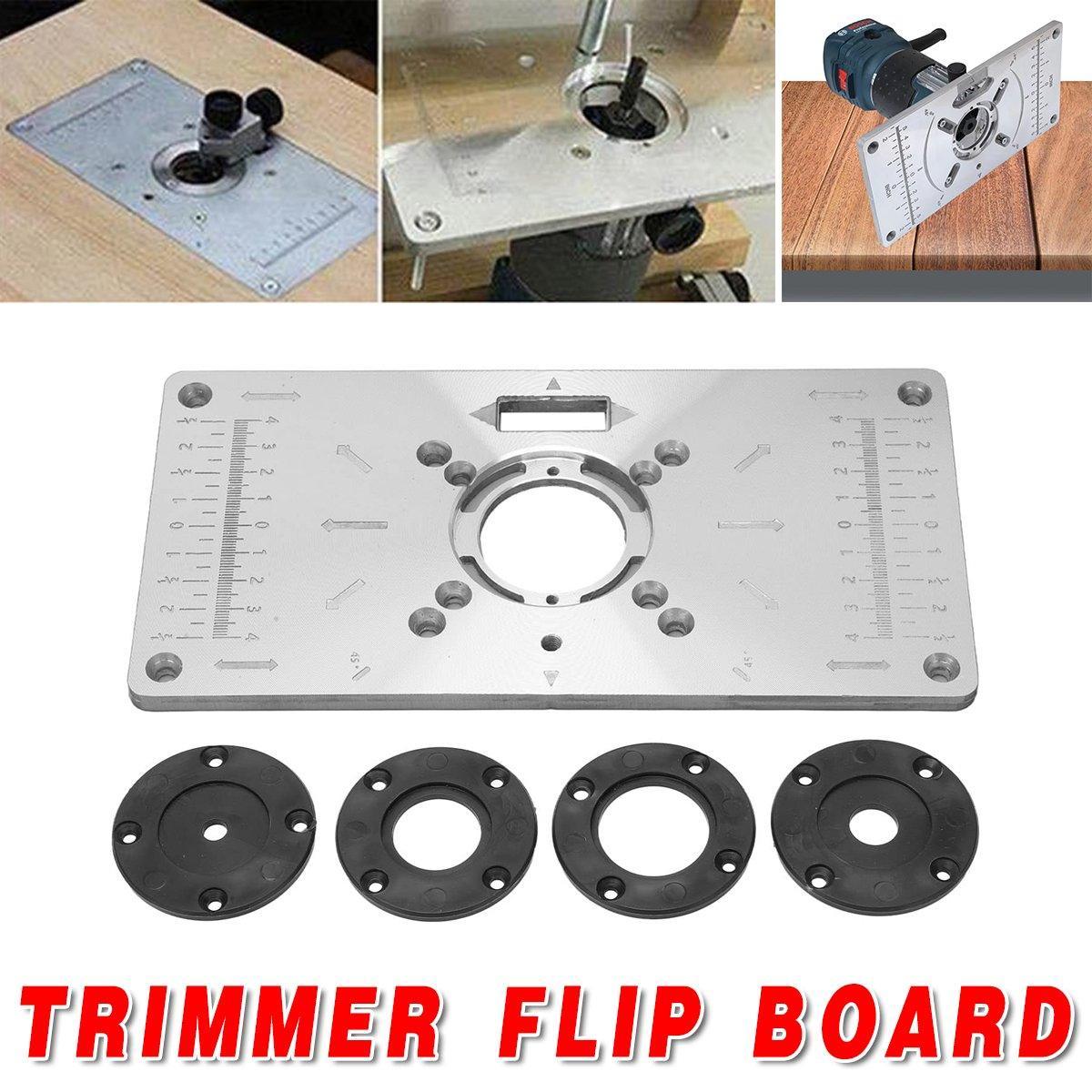 Woodworking Tools Router Table Flip Board Insert Plate for Trimming Machine Use