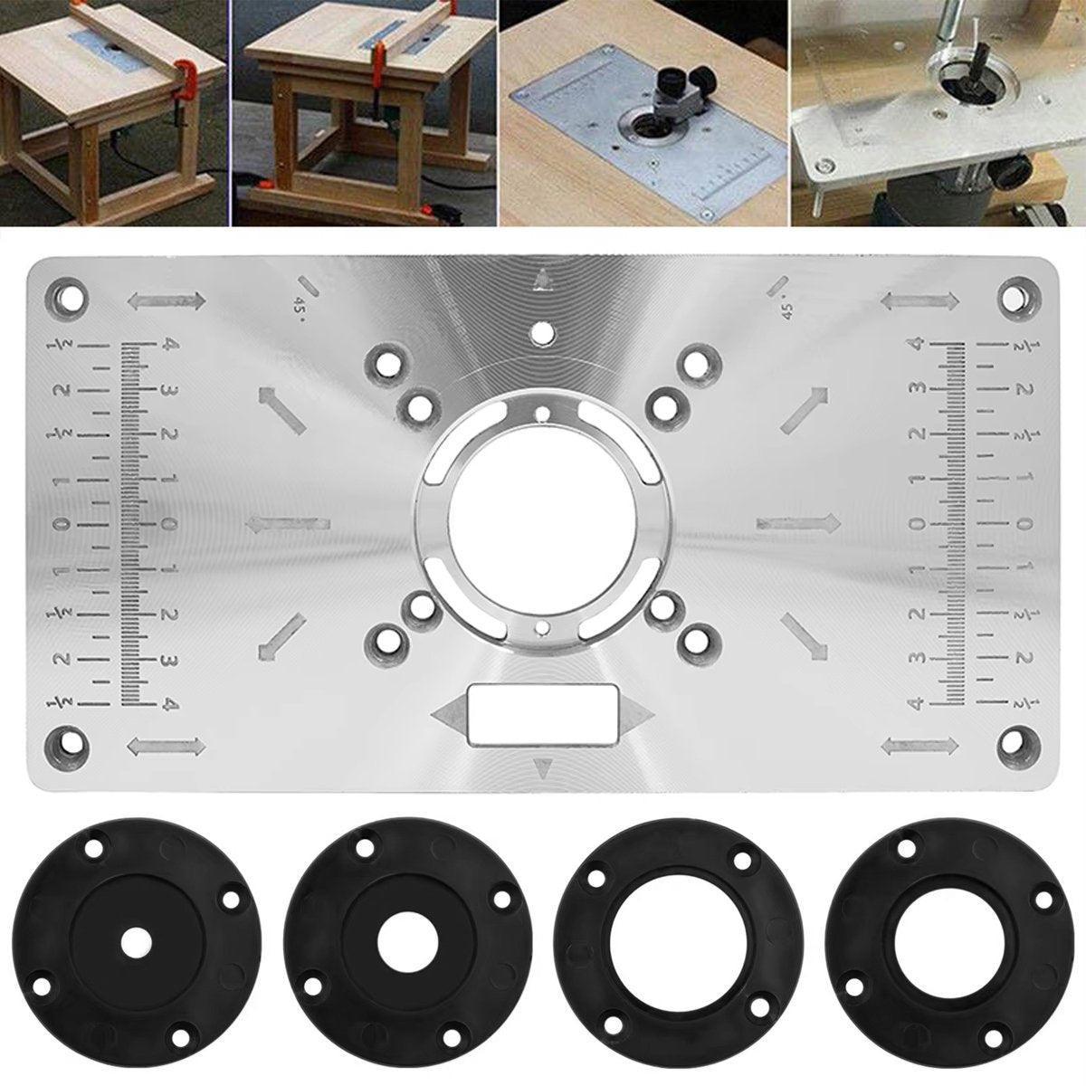 Woodworking Tools Router Table Flip Board Insert Plate for Trimming Machine Use