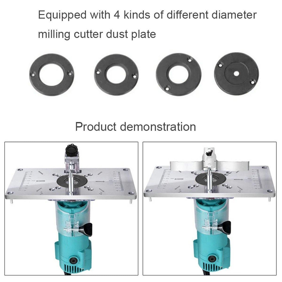 Woodworking Tools Router Table Flip Board Insert Plate for Trimming Machine Use