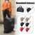 Wheeled Travel Duffle Trolley Bag Carry On Rolling Luggage Suitcase Tote Durable - Brown-20in