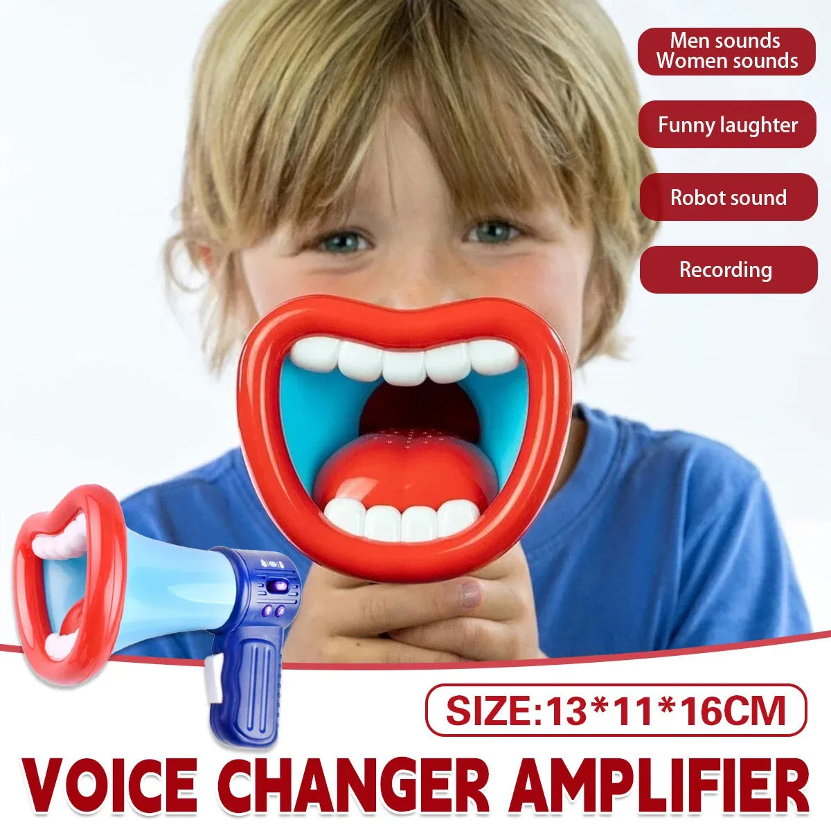 1-Piece Voice Changer Megaphone Toy with Strap