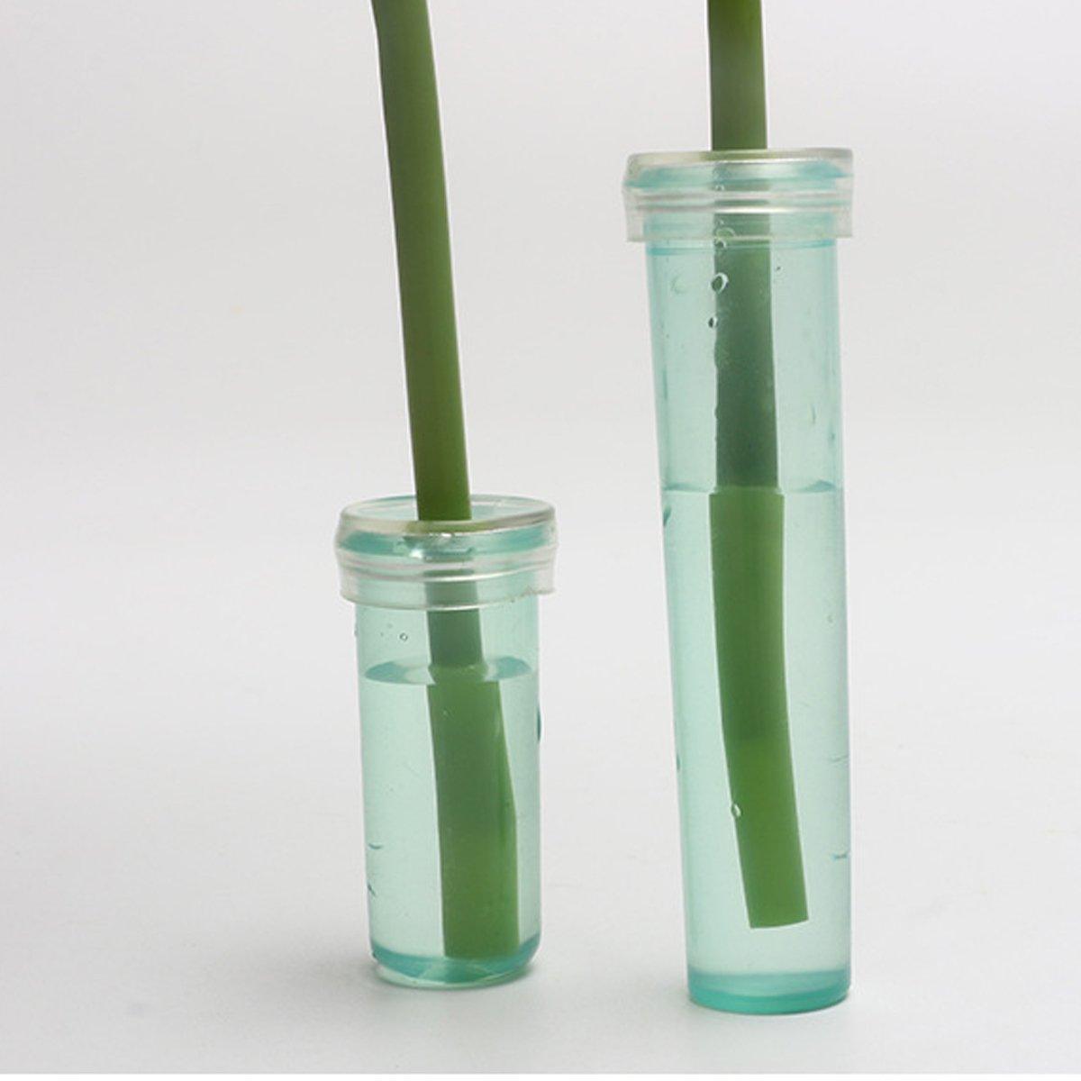 100/200PCS Flower Fresh Keeping Tube Floral Bouquet Nutrition Water Care Supply - 1.8*4cm - Green 200PCS