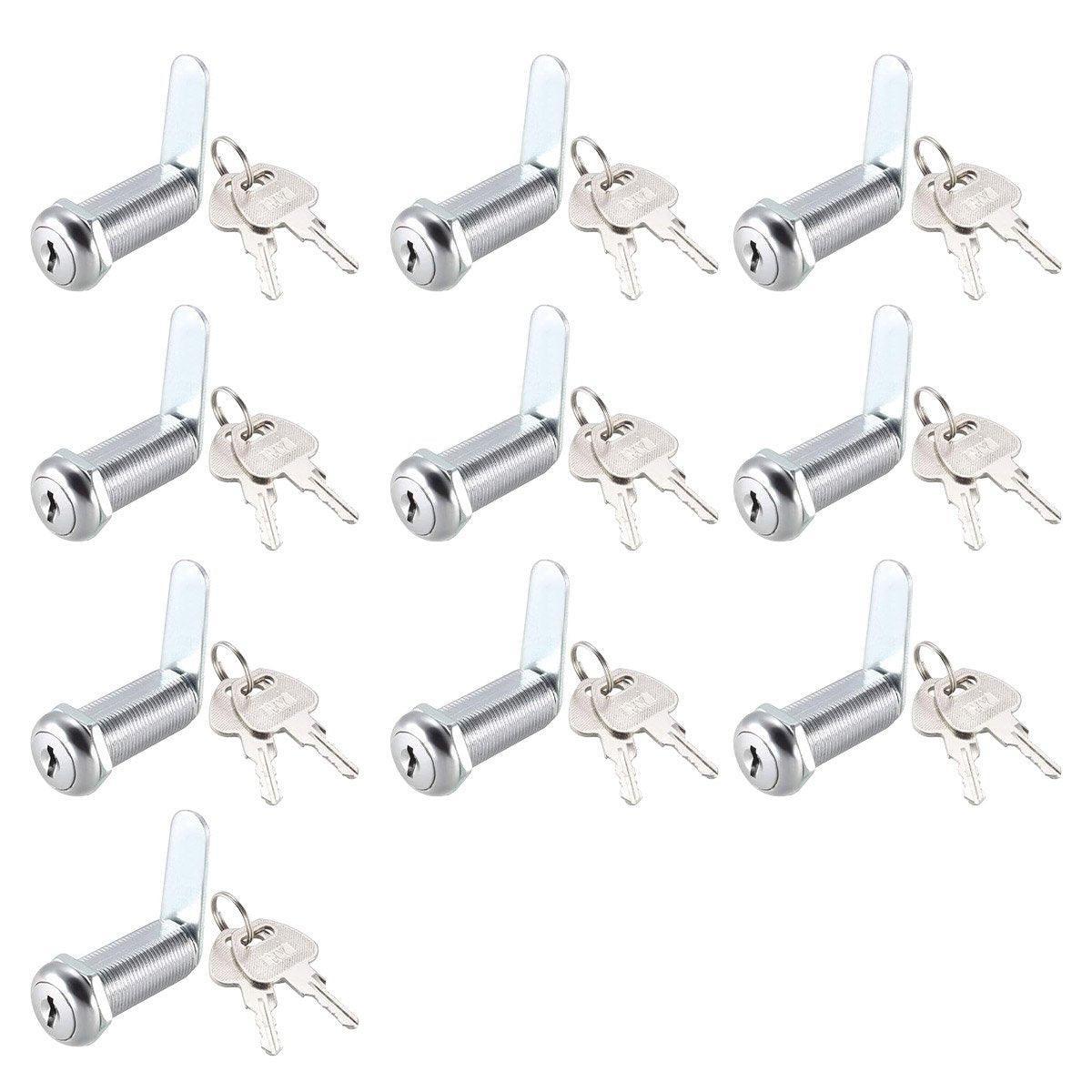 1/5/10pcs File Cabinet Drawer Milk Box Swivel Lock Small Round Security Lock - 25mm-10PCS