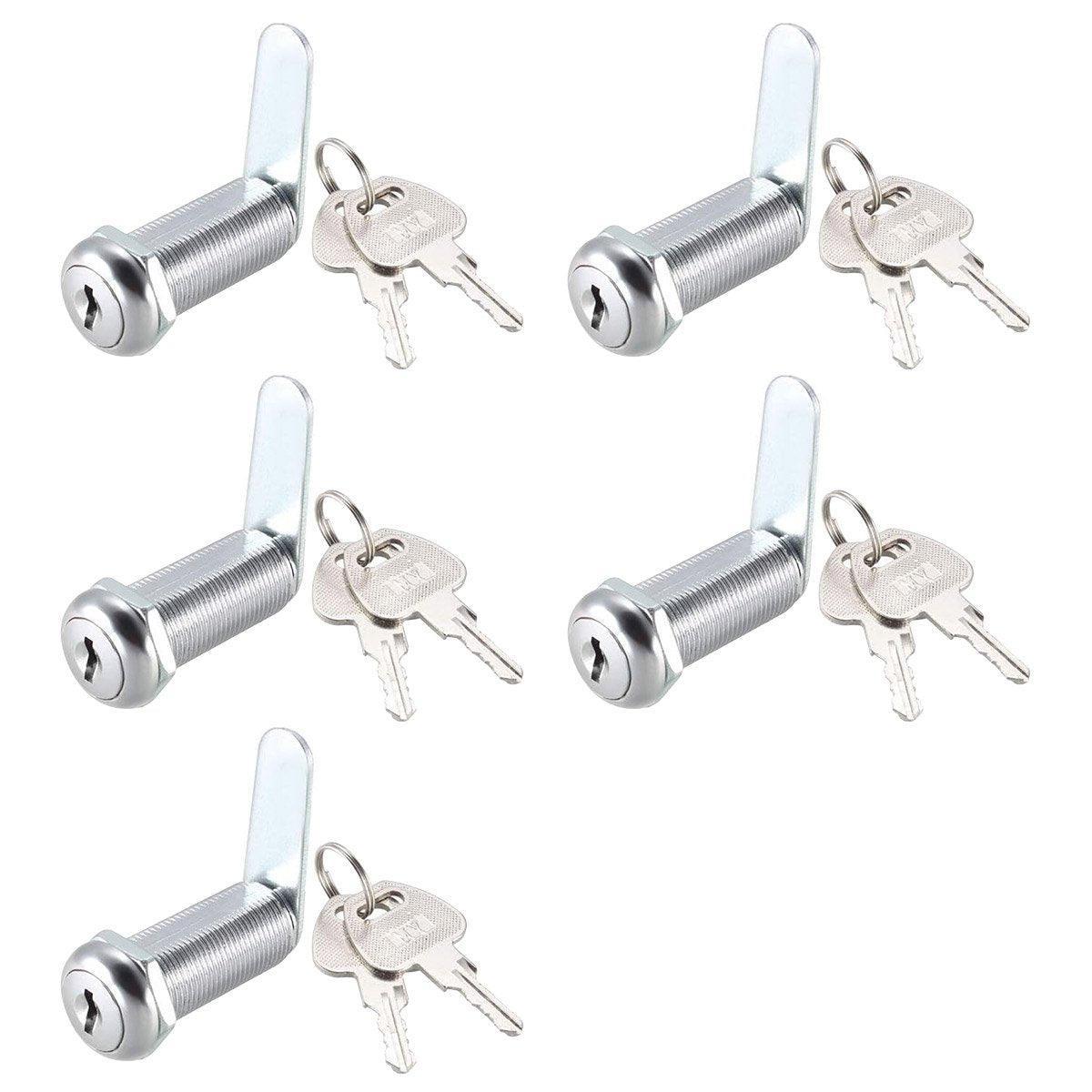 1/5/10pcs File Cabinet Drawer Milk Box Swivel Lock Small Round Security Lock - 20mm-5PCS