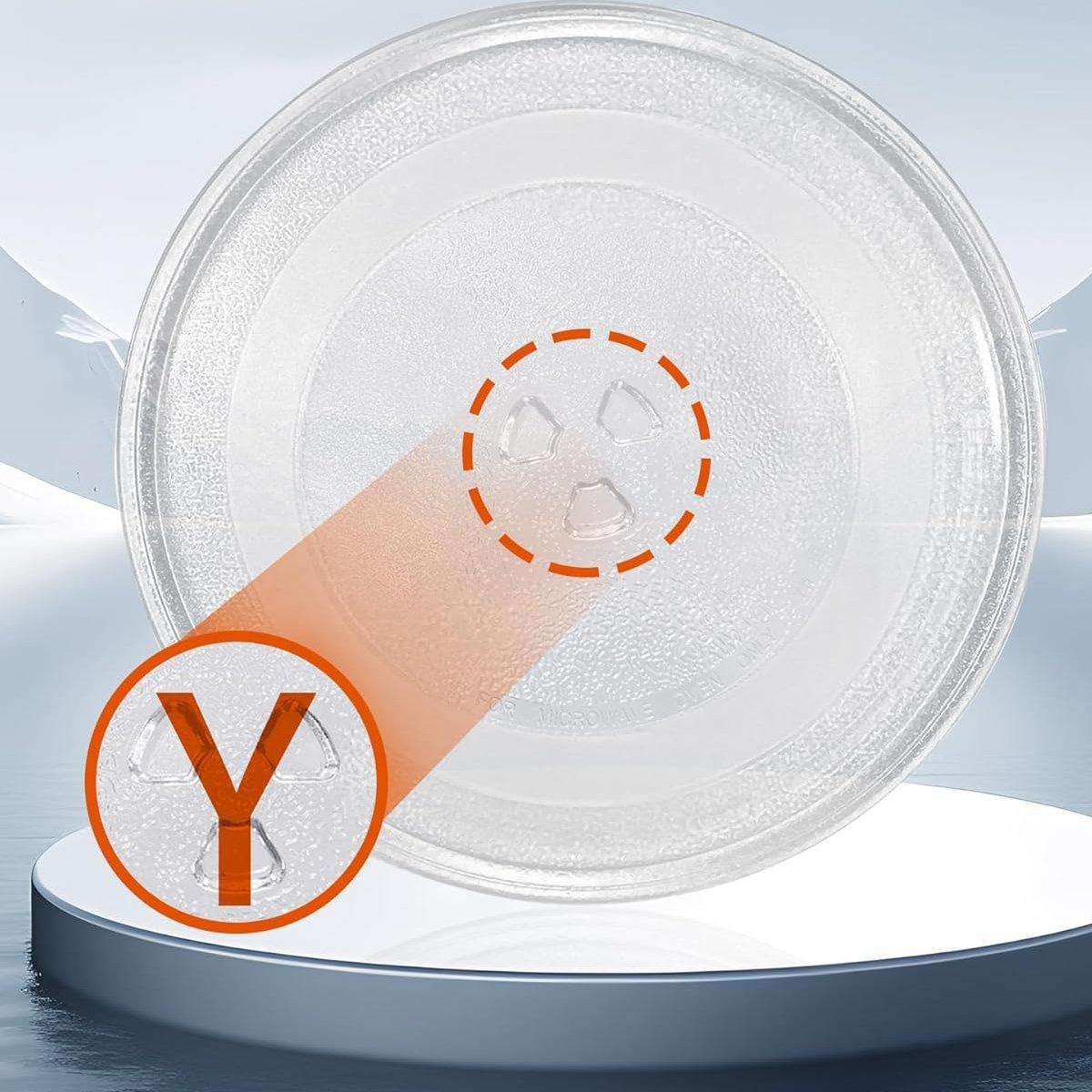 Microwave Glass Turntable Replacement Plate Universal Microwave Oven Tray - 245mm