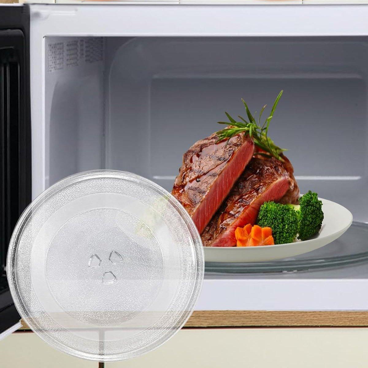 Microwave Glass Turntable Replacement Plate Universal Microwave Oven Tray - 245mm